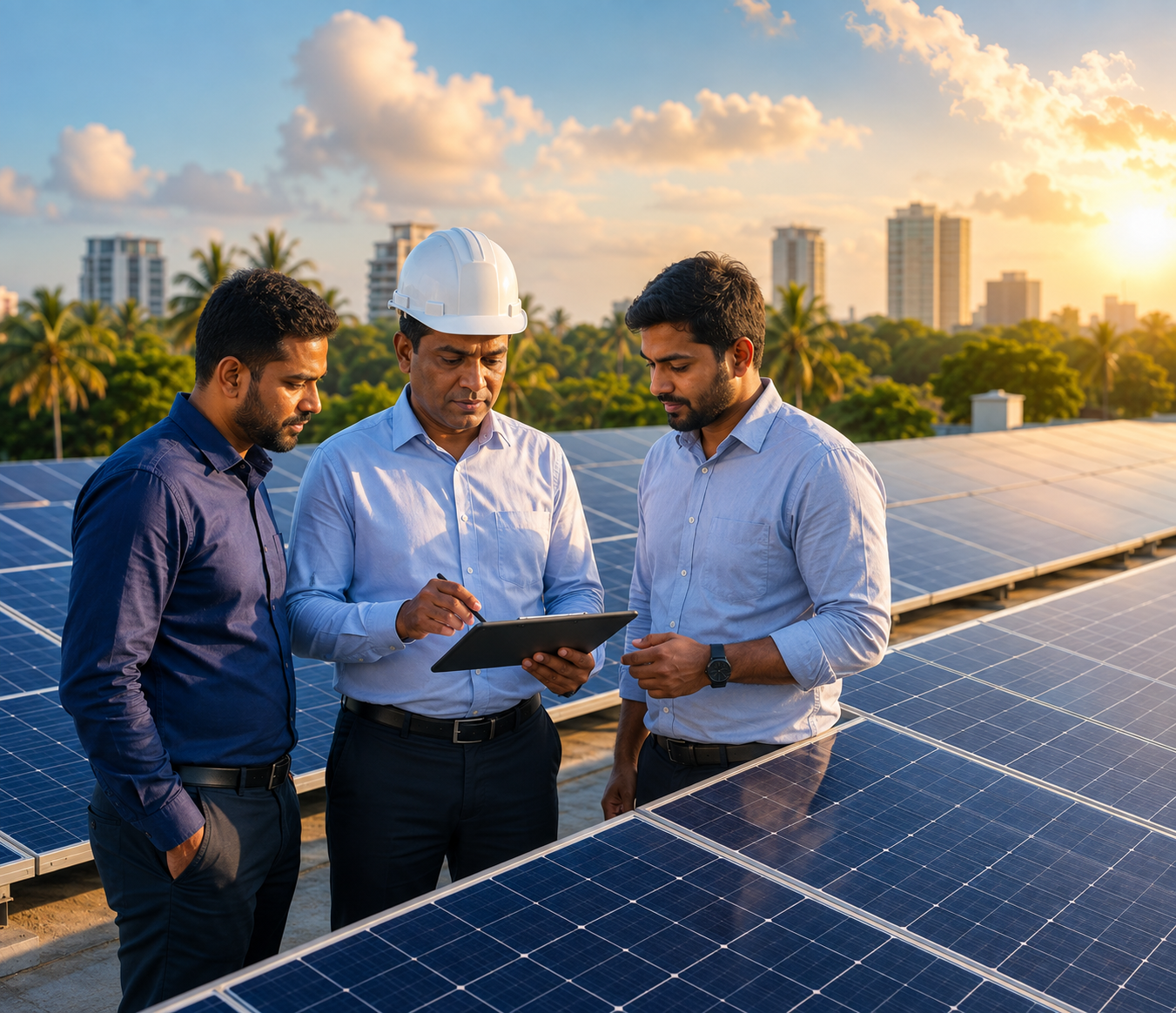 Large scale solar installation by TSC Green Energy
